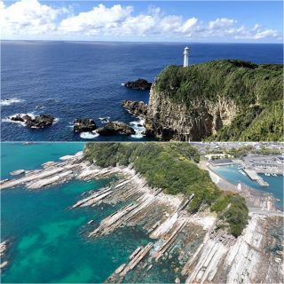 (上)足摺岬　画像提供：高知県観光コンベンション協会　(下)竜串海岸　画像提供：PIXTA