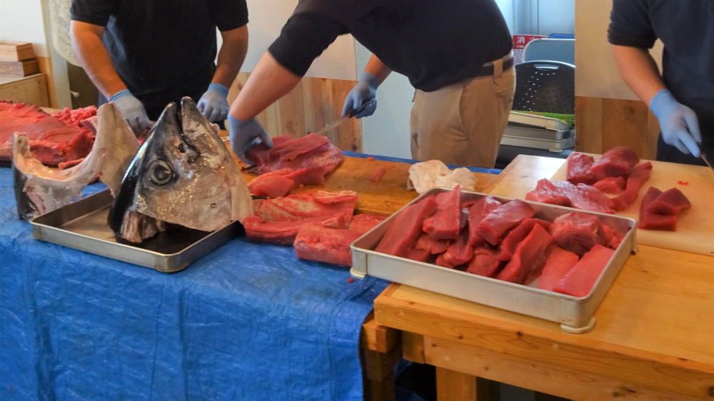 マグロ解体ショー（イメージ）